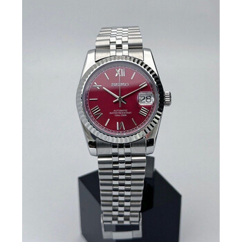 Custom Seiko Mod • Red Roman DateJust • 36mm
